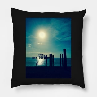 A Walk At West Pier Pillow