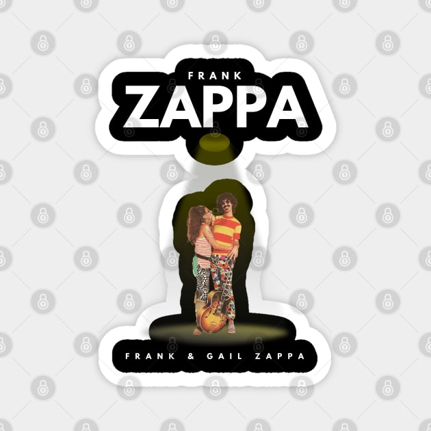 Frank & Gail Zappa Magnet by Jancuk Relepboys