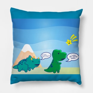 Dinosaur: wishing on a star Pillow