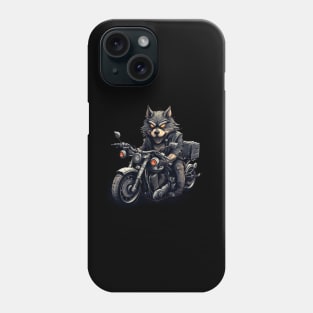 Fox Biker Retro Motorcycle Phone Case