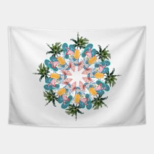 Vacation summer mandala Tapestry