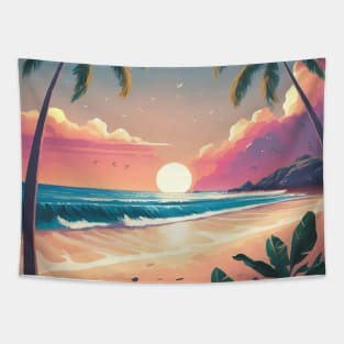 Beach, Tropical ocean Tapestry