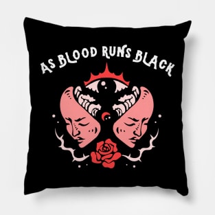 AS BLOOD RUNS BLACK BAND Pillow