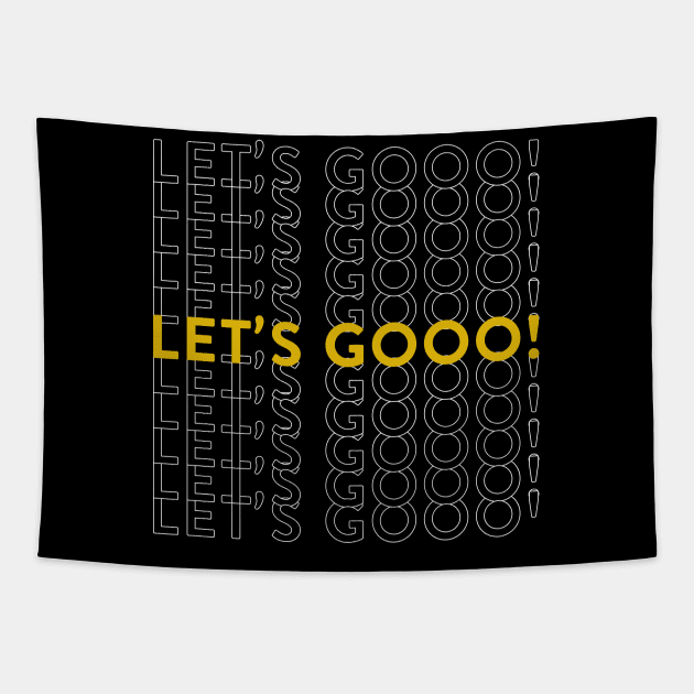 Let's go dizzy slogan Tapestry by snakebn