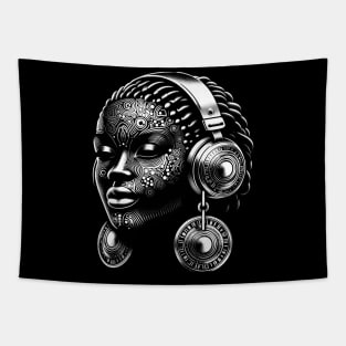 Afrocentric Woman Music Tapestry