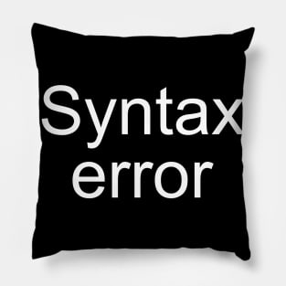 Syntax Error Pillow