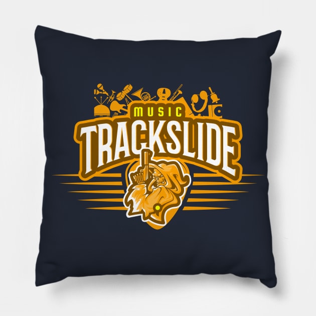 Music Track Slide Turntable Pillow by bert englefield 