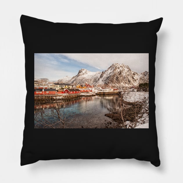 Silence in Svinøya Pillow by krepsher