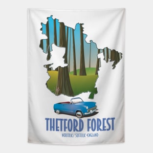 Thetford Forest Norfolk Suffolk England map Tapestry