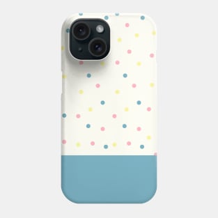 Minimal dots pattern blue Phone Case