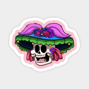 Catrina Skull Magnet