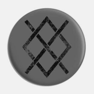 Gungnir Norse Odin Viking Rune Pagan Distressed Pin