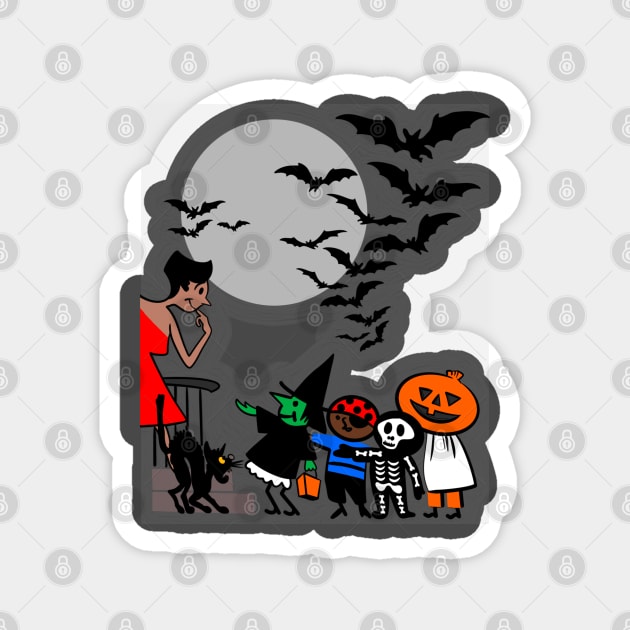 Trick or Treat it's Halloween! Magnet by idrockthat