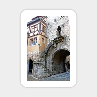 Stairway at Weisses Turm - Rothenburg od Tauber, Germany Magnet