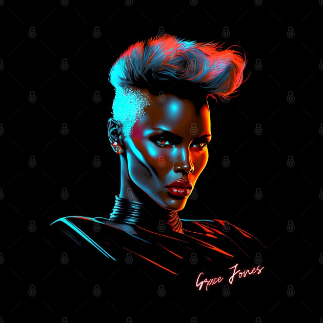 Grace Jones  / 80s Style Aesthetic Design by DankFutura