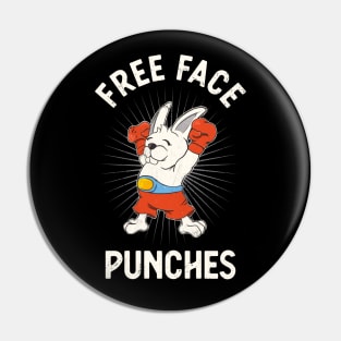 Free Face Punches Fun Boxing Rabbit Pin