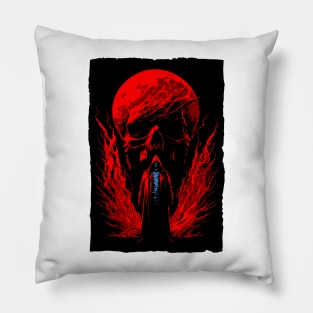 Red dead moon Pillow