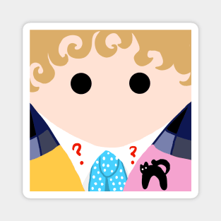 Minimalistic Sixth Doctor Magnet