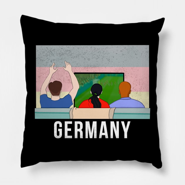 Germany Fans Pillow by DiegoCarvalho