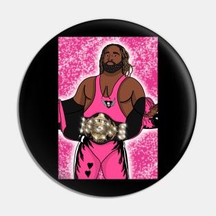 Pink/black attack Pin