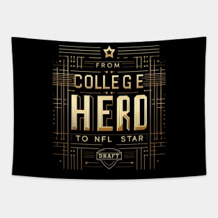 From College Hero to NFL Star Tapestry