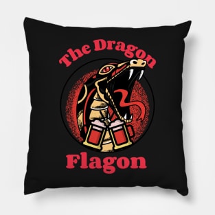 The Dragon Flagon Pillow