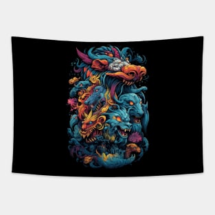 Zoomorphic Beasts - Dragons Festival Tapestry