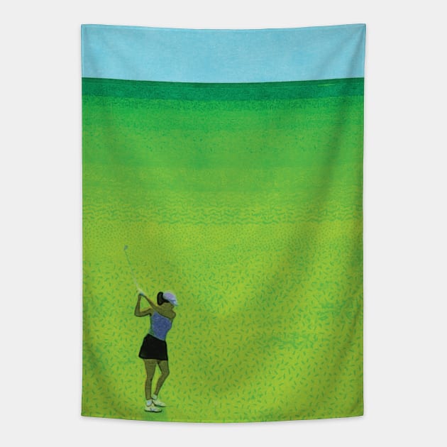 Golf Tapestry by OZOROZO