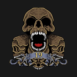 Number 19 Skull T-Shirt