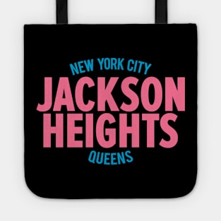 Jackson Heights Queens Logo - Minimalist Marvel Celebrating Community Tote
