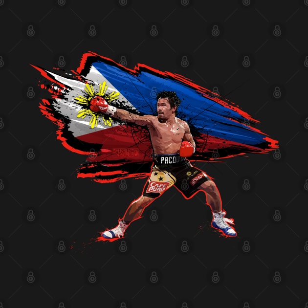 Manny Pacquiao boxing by Shunsuke