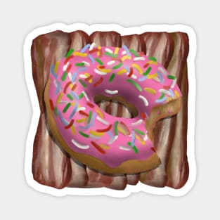 Donut and Bacon Magnet