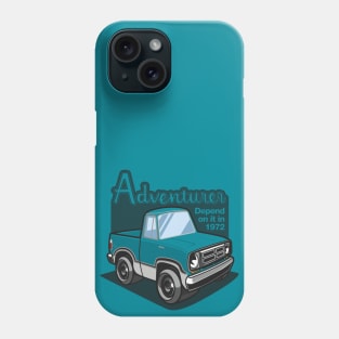 Turquoise Adventurer (White-Based) - 1972 Phone Case