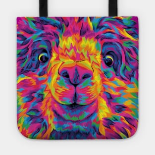 Silly Rainbow Alpaca Tote