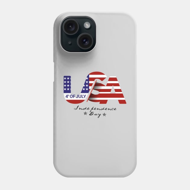 4 of july, independence day Phone Case by Abstraction Store