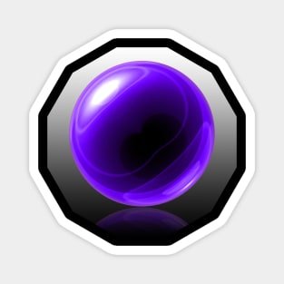 Purple Glass Orb Magnet