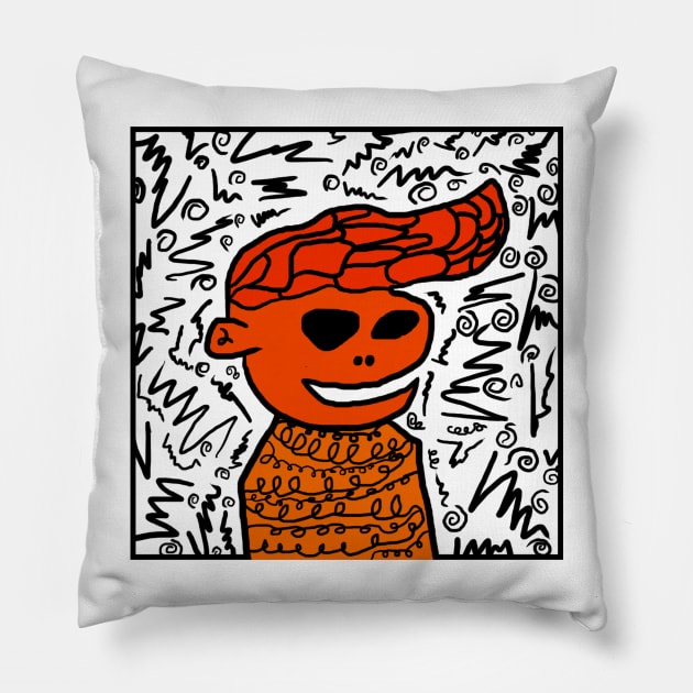 Blacked Out Pillow by Riandrong's Printed Supply 