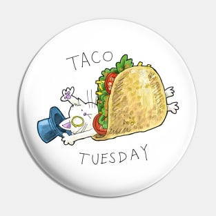 Dapper Cat - Taco Tuesday Pin