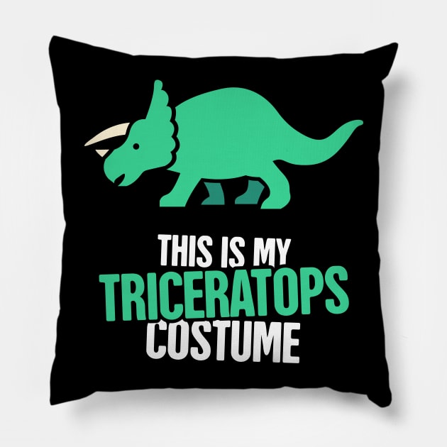 This Is My Triceratops Costume | Dinosaur Pillow by MeatMan