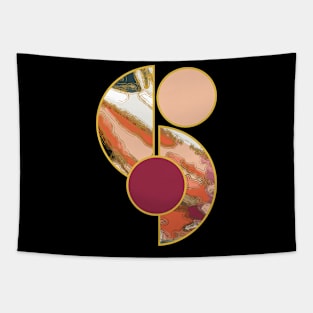 Bright vibrant modern earth tones colors unique original contemporary art 388 Abstract Tapestry