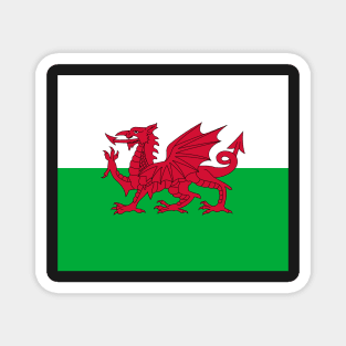 Wales (Cymru) - The Welsh Dragon Flag - Plain and Simple Magnet