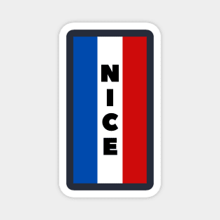 Nice City in French Flag Vertical Magnet