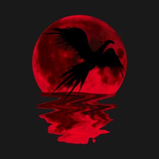 red moon bird 4 T-Shirt