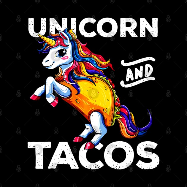 Unicorn & Tacos Cinco De Mayo Shirt Rainbow Party Girls by CovidStore