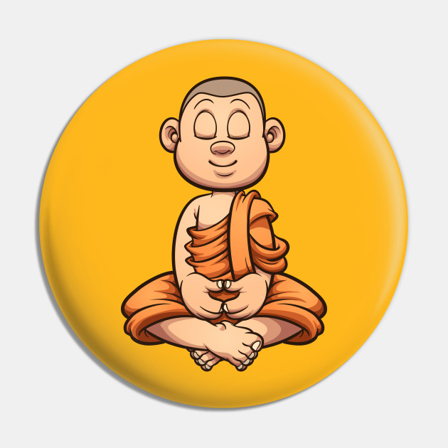 Buddhist monk - Monk - Pin | TeePublic Buddhist monk - Monk - Pin | TeePublic
