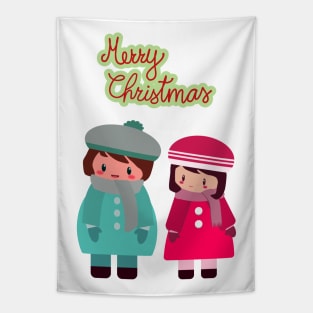 Couple Christmas Whishes Tapestry