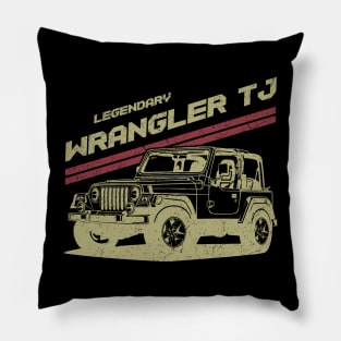 Jeep Wrangler TJ Jeep car trailcat Pillow