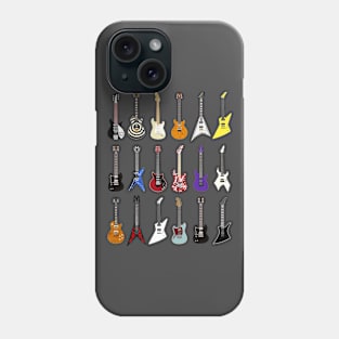 Riffs that Rocked the World - Iconic Guitars from Rock and Metal Legends Phone Case