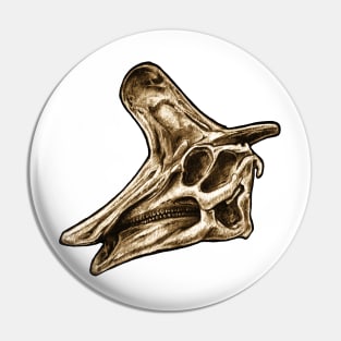 Dinosaur Skull Lambeosaurus Pin