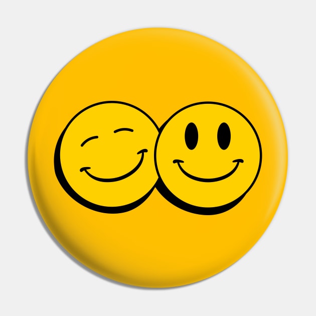 Two happy faces Pin by My Happy-Design